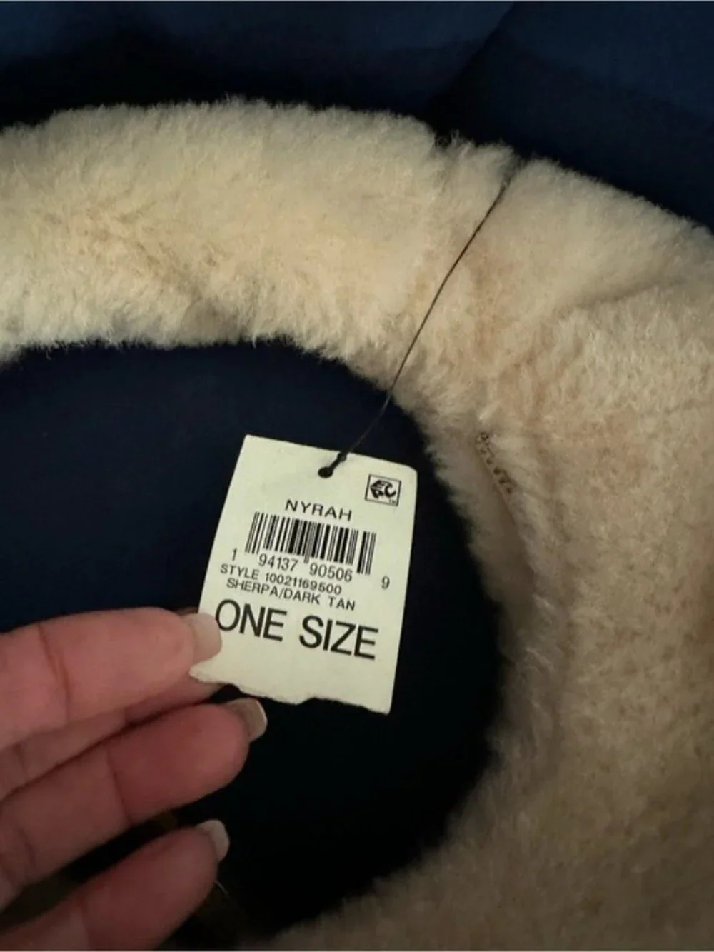 I.N.C. International Concepts Nyrah Faux Fur Hobo Bag Cream Cozy Winter NWT